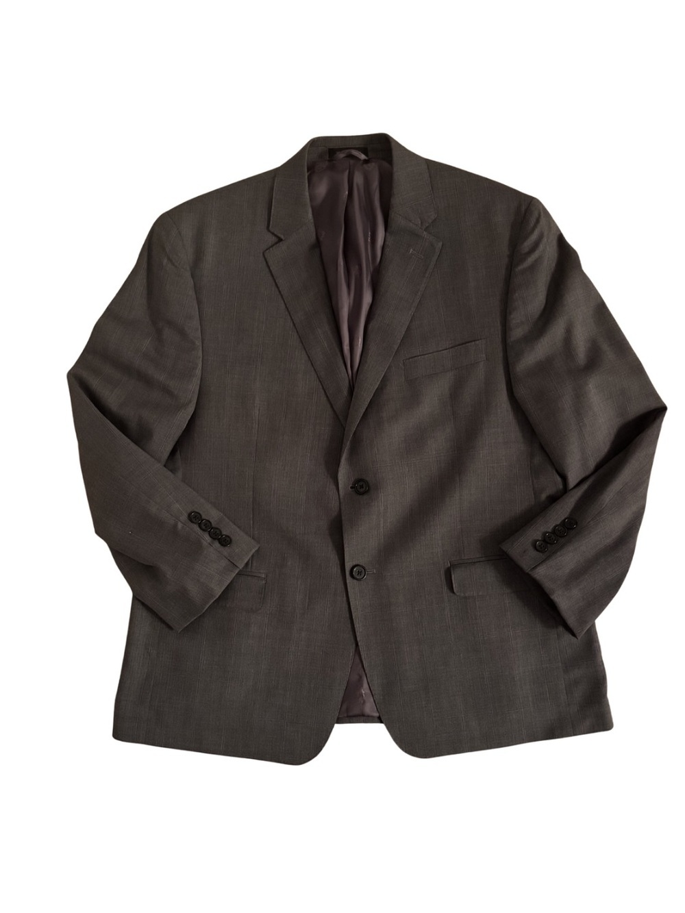 Lauren by Ralph Lauren Classic Two-Button Grey Blazer